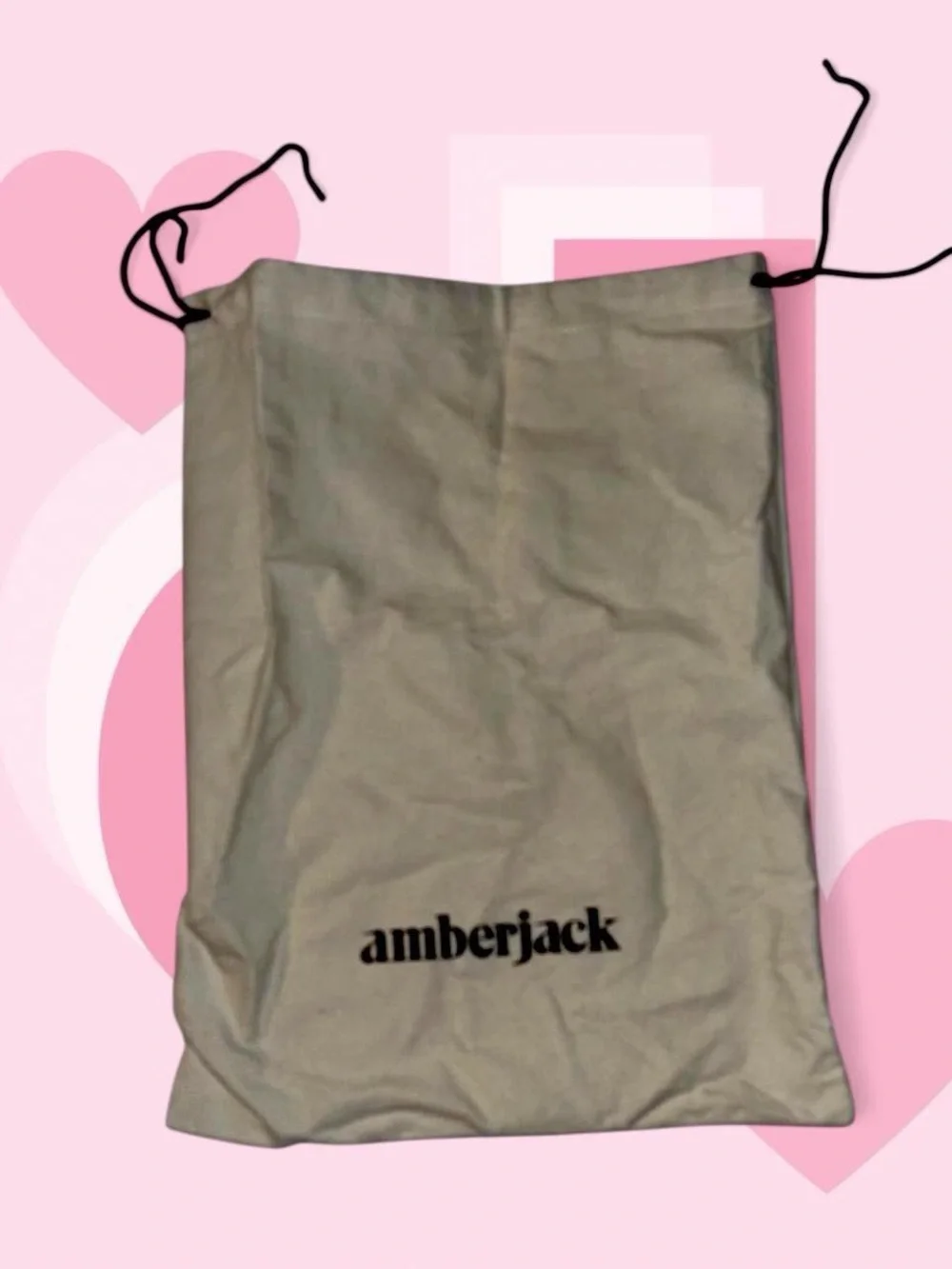 Amberjack Beige Drawstring Garment Dust Bag